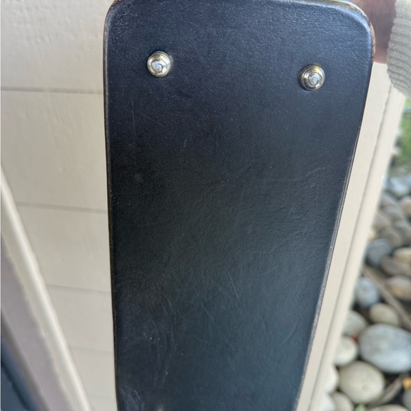 Brighton Croc Embossed Leather Black Shoulder Purse Handbag 11” X 6” EUC - Picture 6 of 16